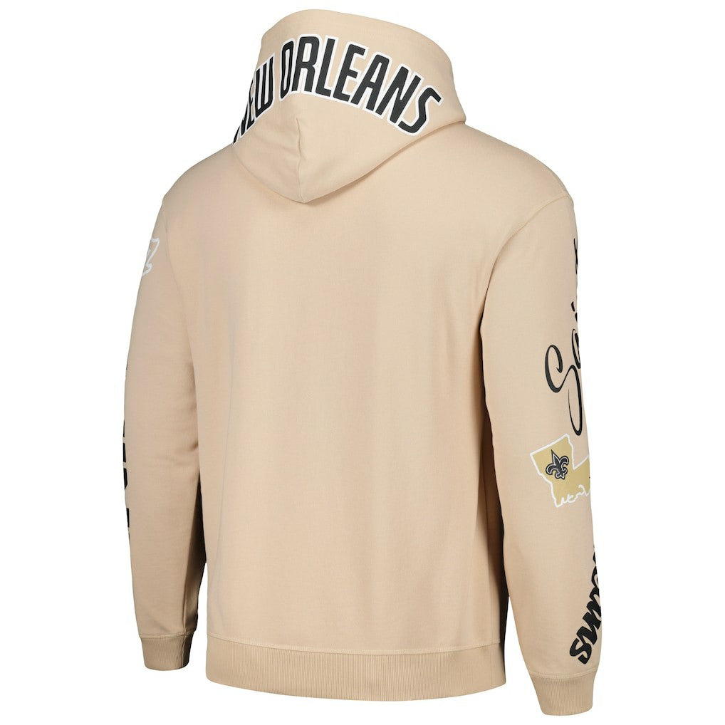New Orleans Saints  The Wild Collective Unisex Heavy Block Pullover Hoodie