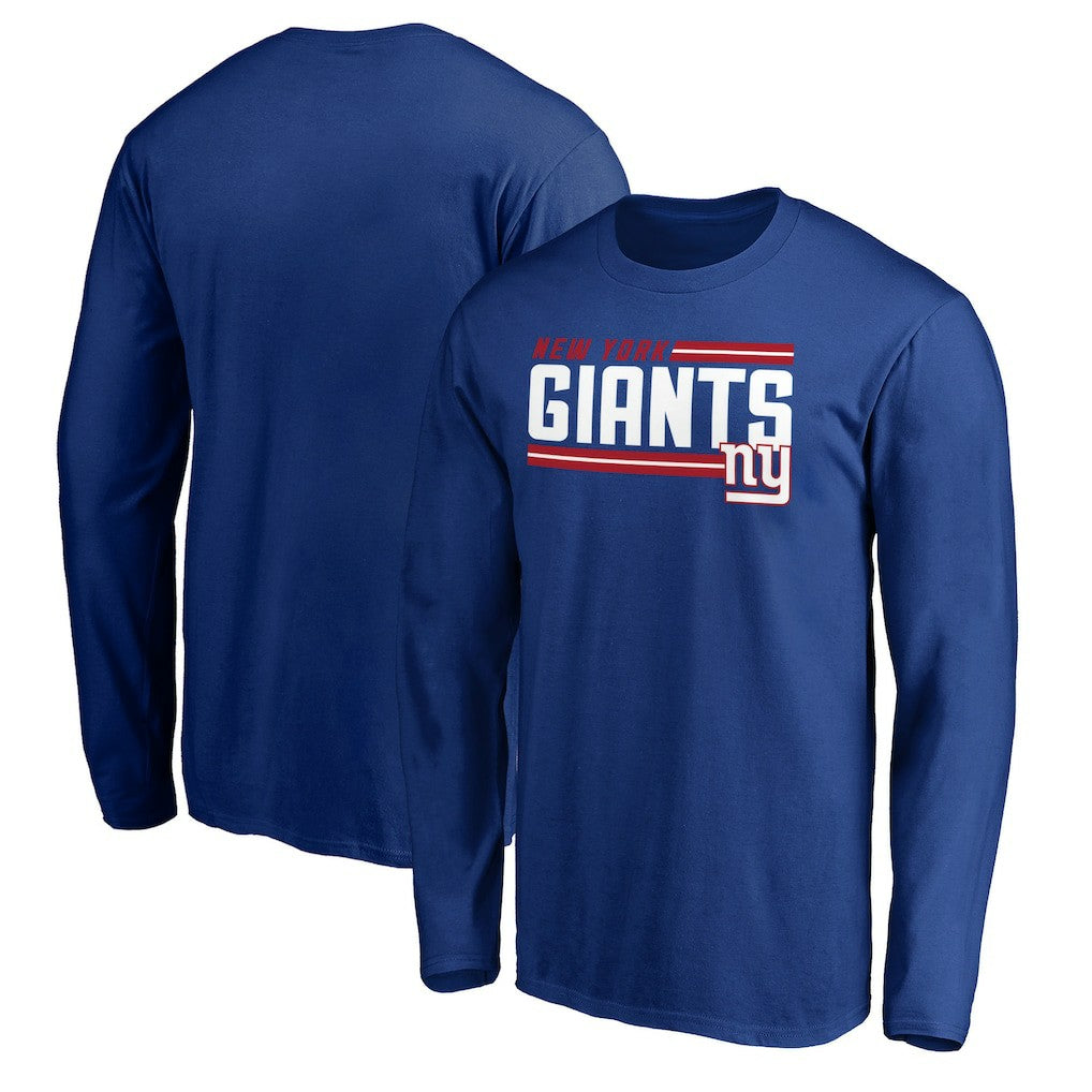 New York Giants  On Side Stripe Long Sleeve T-Shirt