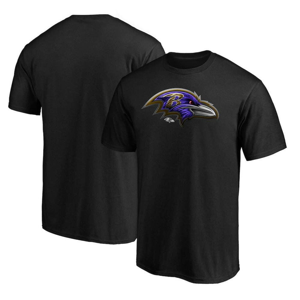 Baltimore Ravens  Midnight Mascot Team Logo T-Shirt