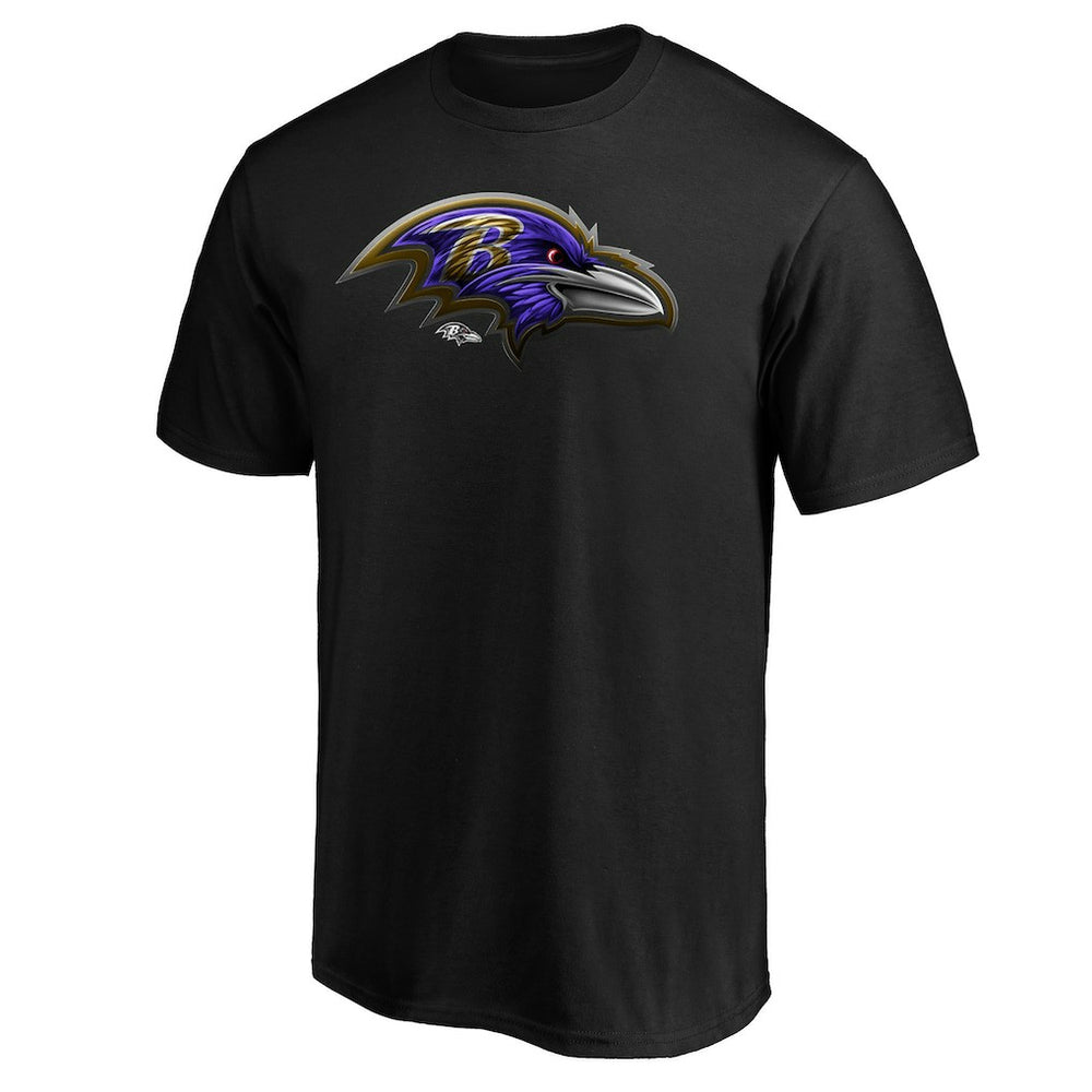 Baltimore Ravens  Midnight Mascot Team Logo T-Shirt