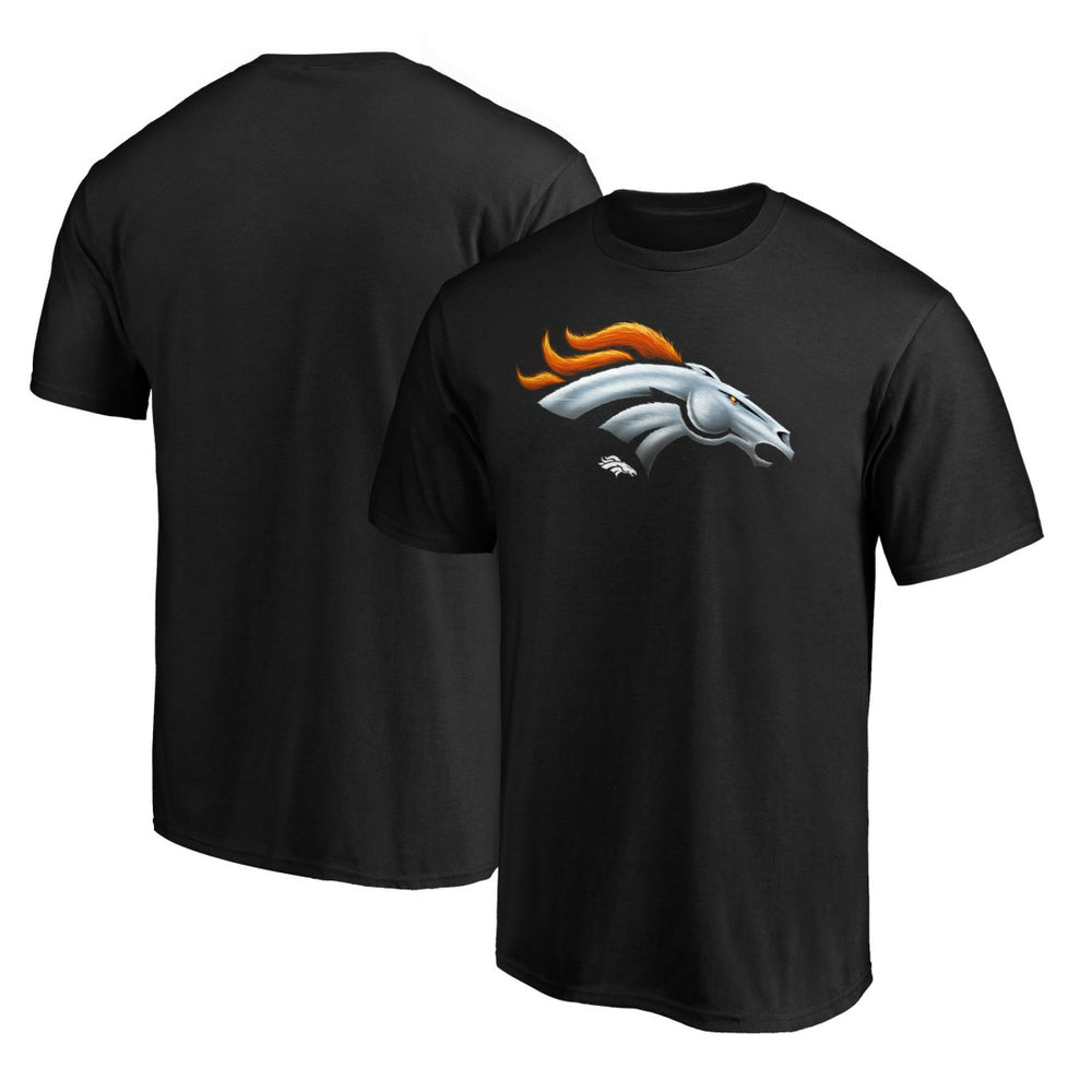 Denver Broncos  Midnight Mascot Team Logo T-Shirt