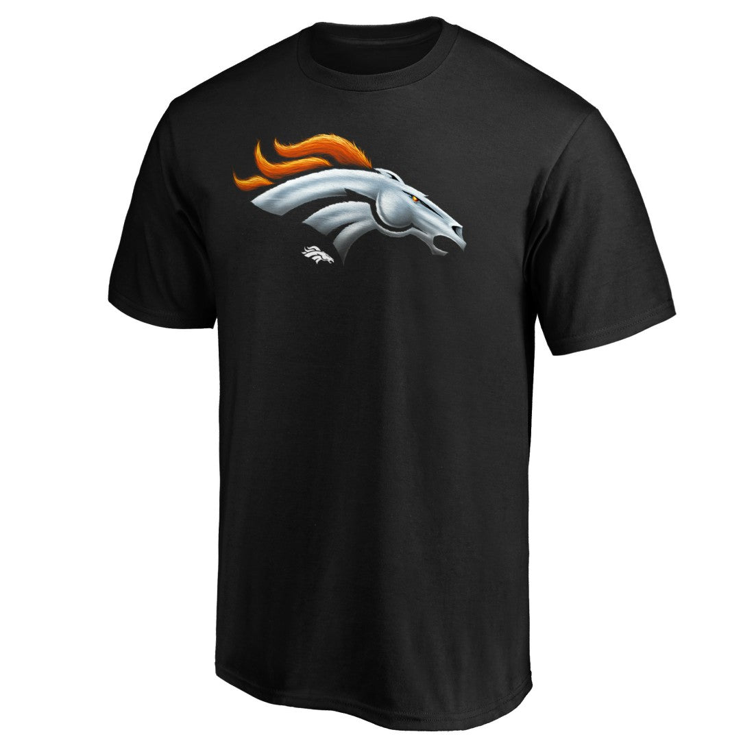 Denver Broncos  Midnight Mascot Team Logo T-Shirt