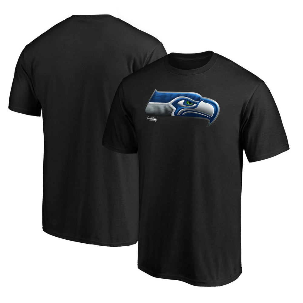 Seattle Seahawks  Midnight Mascot Team Logo T-Shirt