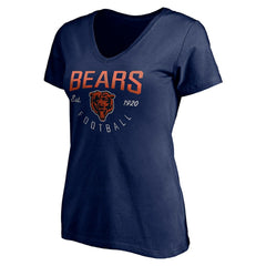 Chicago Bears  Women's Live For It V-Neck T-Shirt