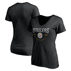 Pittsburgh Steelers  Women's Live For It V-Neck T-Shirt
