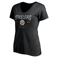 Pittsburgh Steelers  Women's Live For It V-Neck T-Shirt