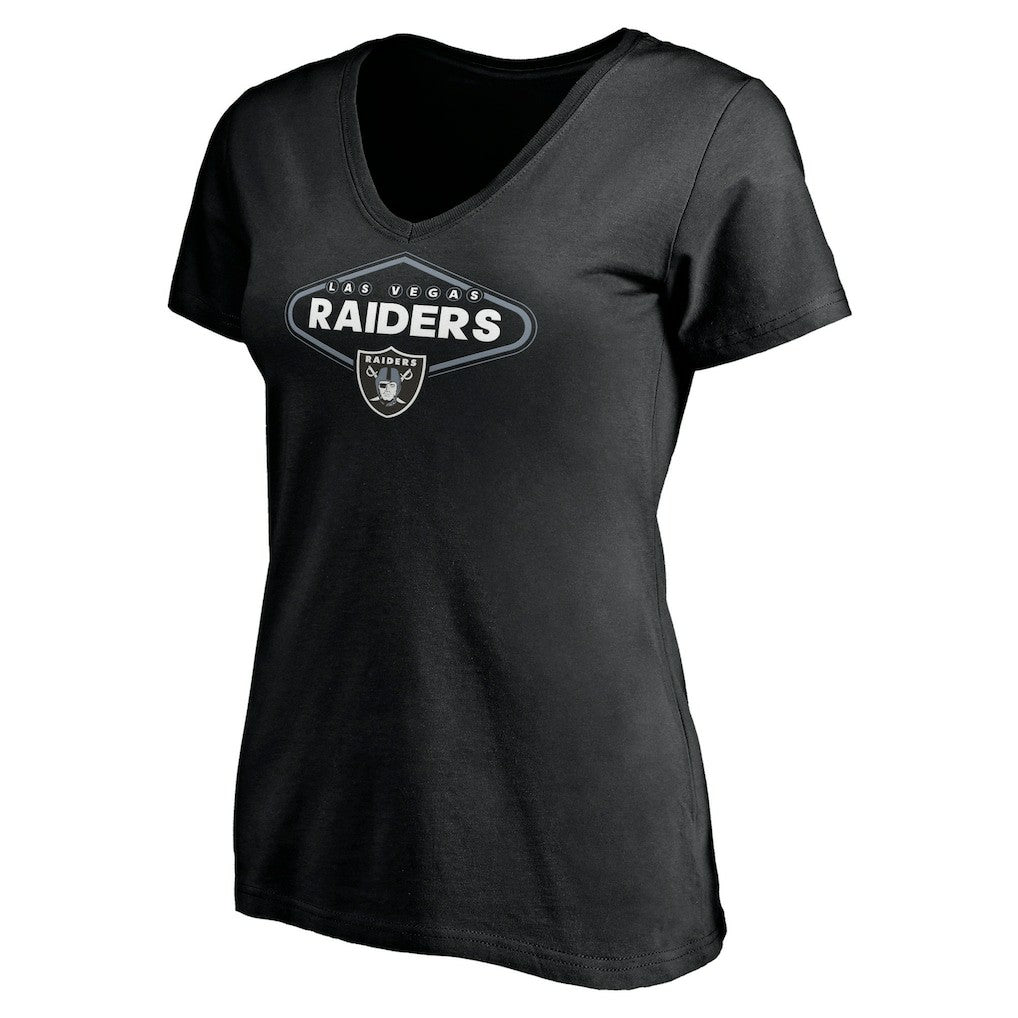 Las Vegas Raiders  Women's Hometown Collection 1st Down V-Neck T-Shirt