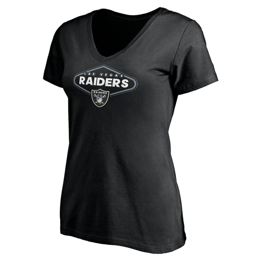 Las Vegas Raiders  Women's Hometown Collection 1st Down V-Neck T-Shirt