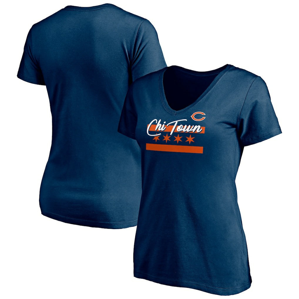 Chicago Bears  Women's Hometown Collection Chi Town V-Neck T-Shirt