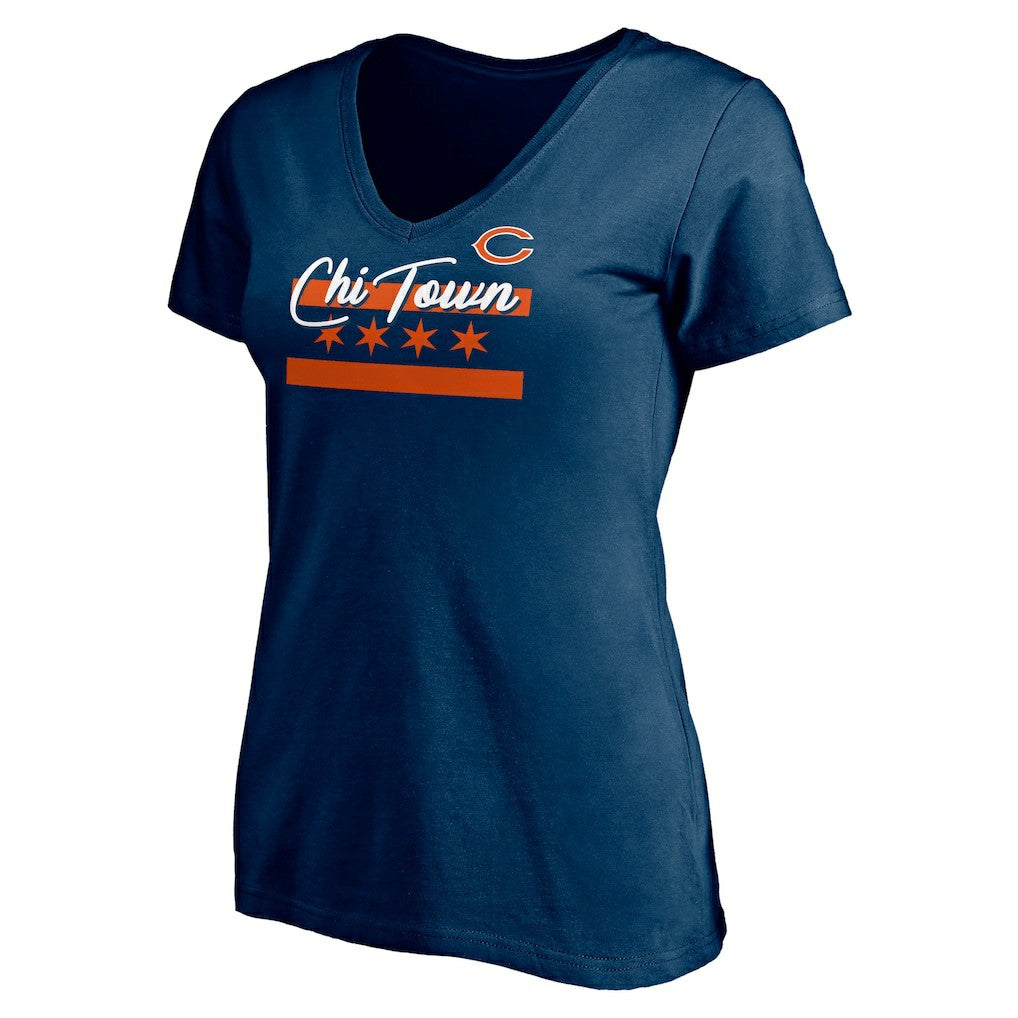 Chicago Bears  Women's Hometown Collection Chi Town V-Neck T-Shirt