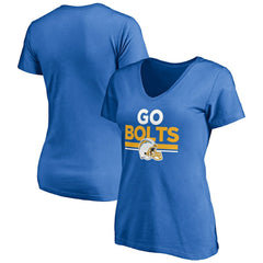 Los Angeles Chargers  Women's Hometown Collection Go Bolts V-Neck T-Shirt