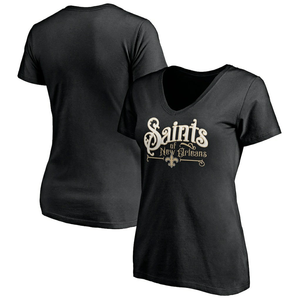 New Orleans Saints  Women's Hometown Collection V-Neck T-Shirt
