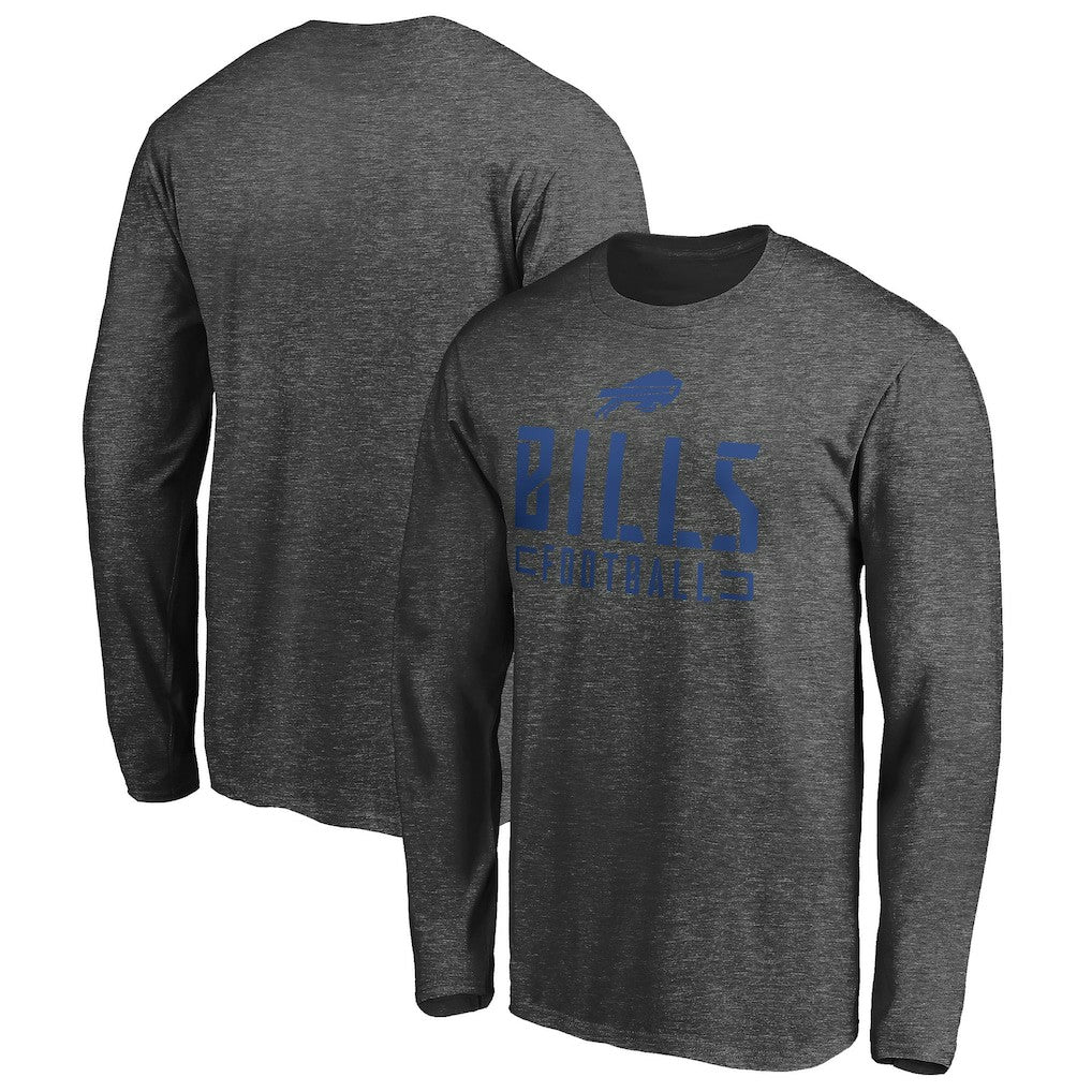 Buffalo Bills  Stencil Stack Long Sleeve T-Shirt