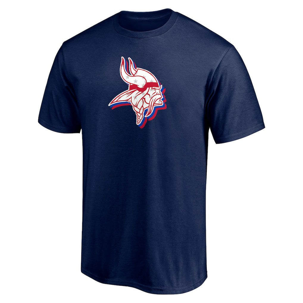 Minnesota Vikings  Red White and Team T-Shirt