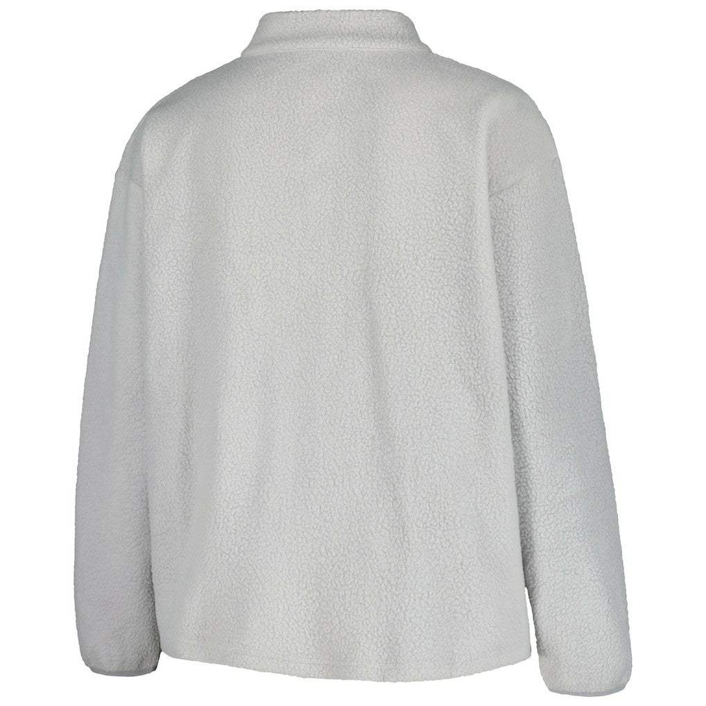 Cleveland Browns  Profile Women's Plus Size Sherpa Quarter-Zip Jacket