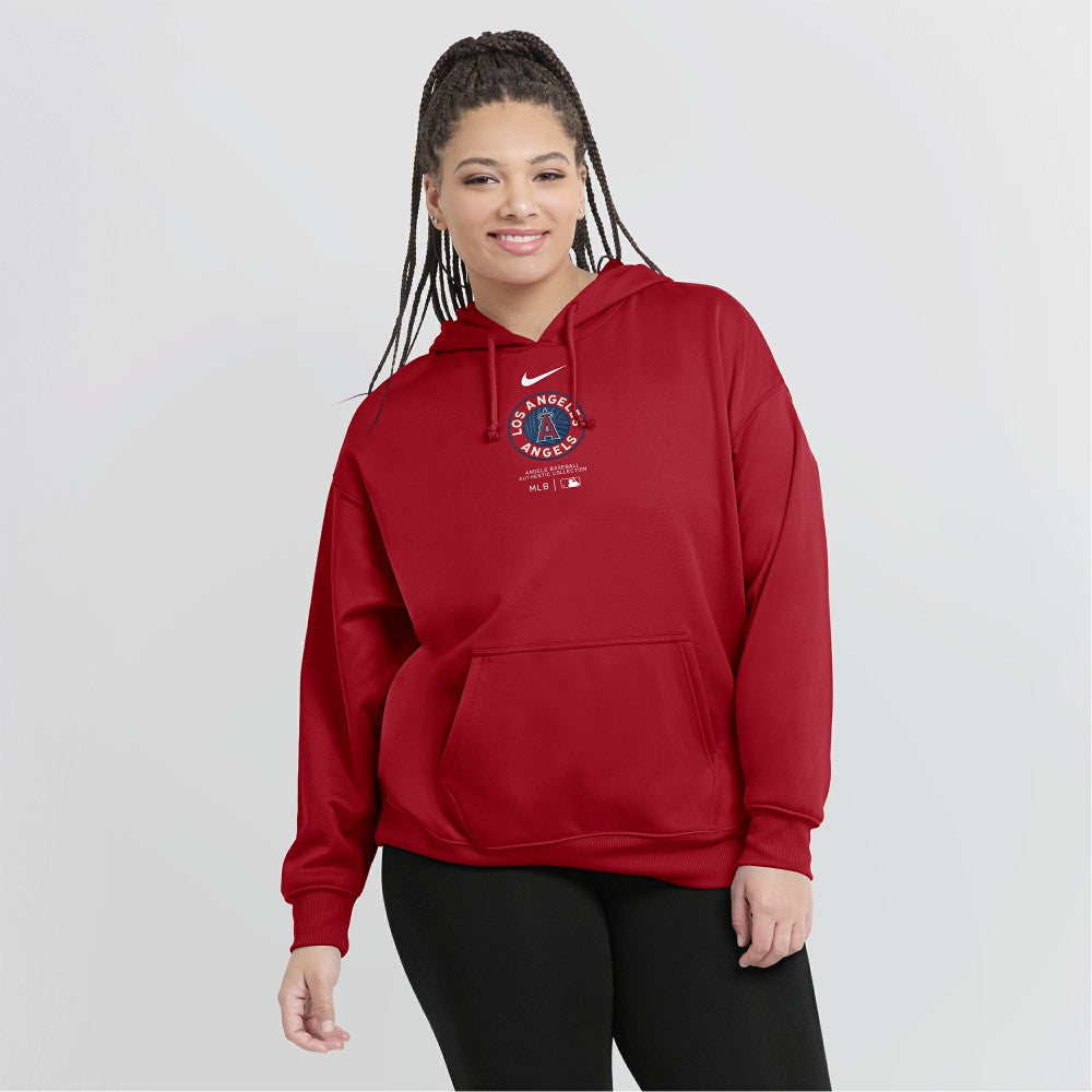Los Angeles Angels Nike Women's City Connect Practice Performance Pullover Hoodie | MLB Discount