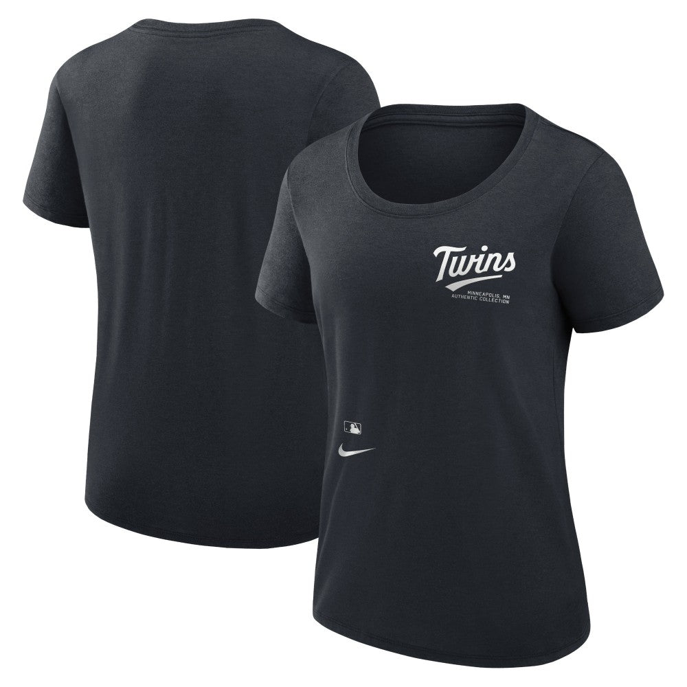 Minnesota Twins Nike Women's Authentic Collection Performance Scoop Neck T-Shirt | MLB Sale