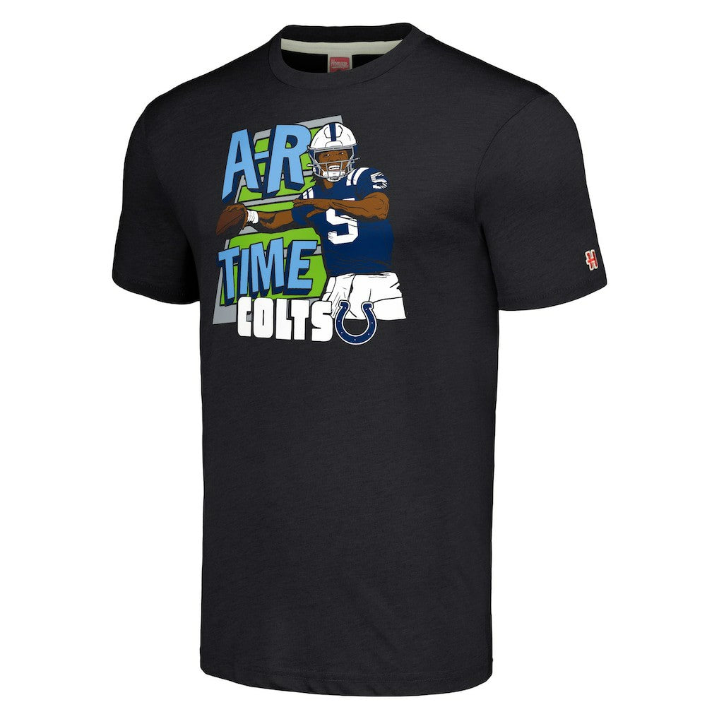 Indianapolis Colts  Anthony Richardson Sr.  Homage Unisex Caricature Player Tri-Blend T-Shirt
