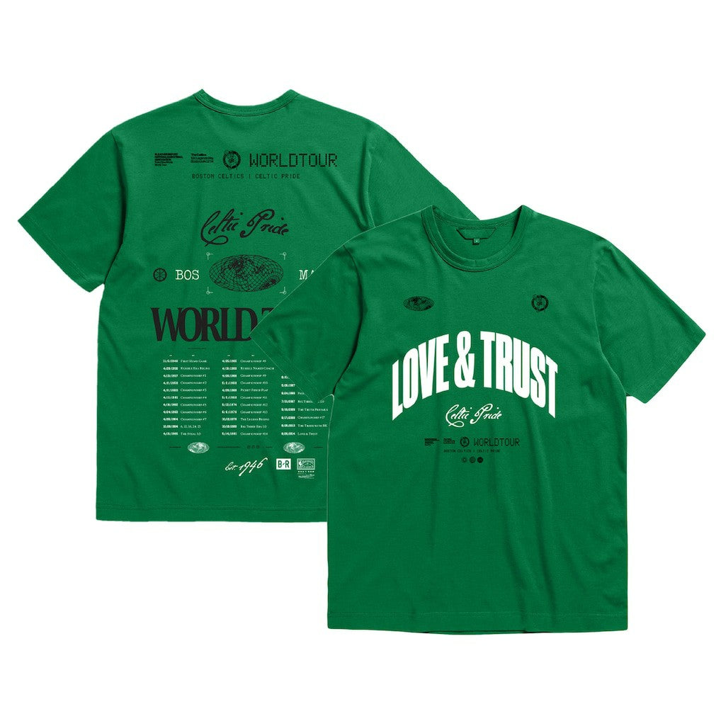 Boston Celtics Bleacher Report x  Unisex World Tour T-Shirt Discount