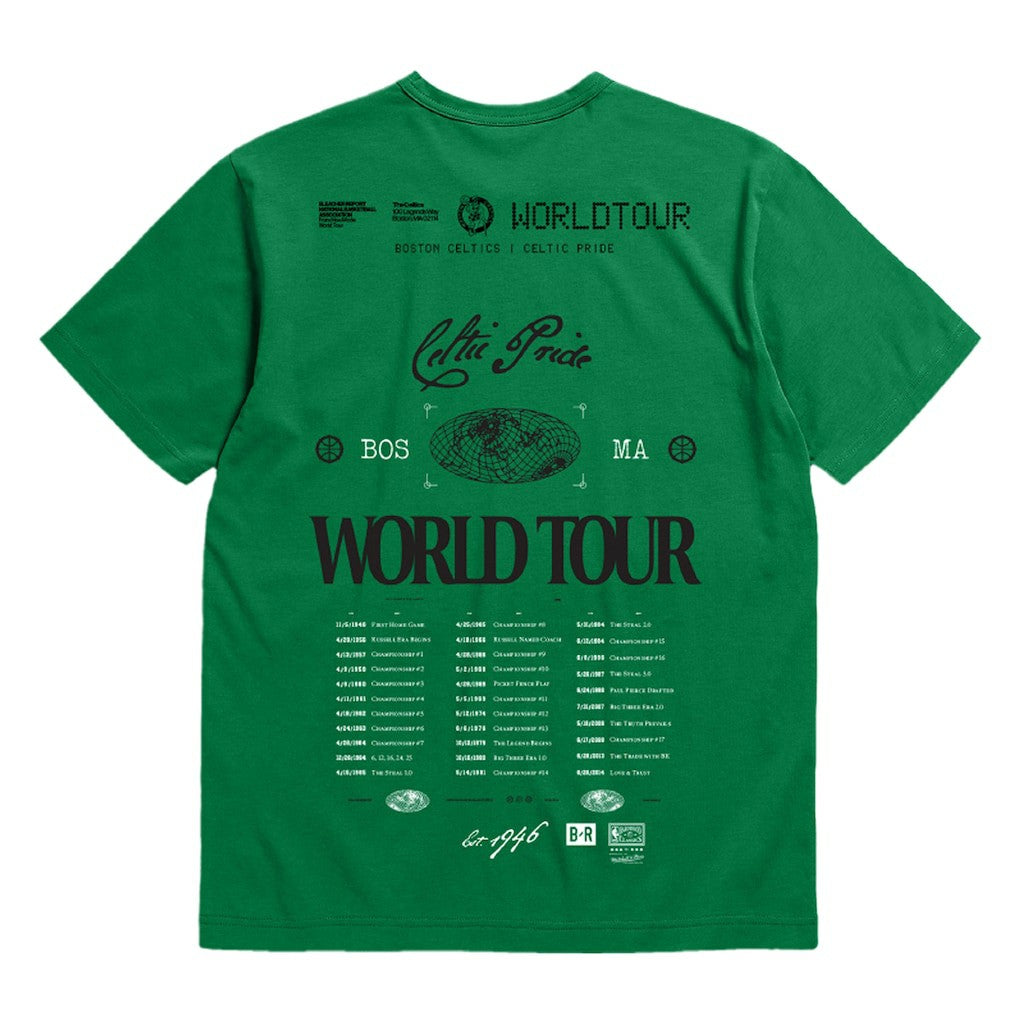 Boston Celtics Bleacher Report x  Unisex World Tour T-Shirt Discount