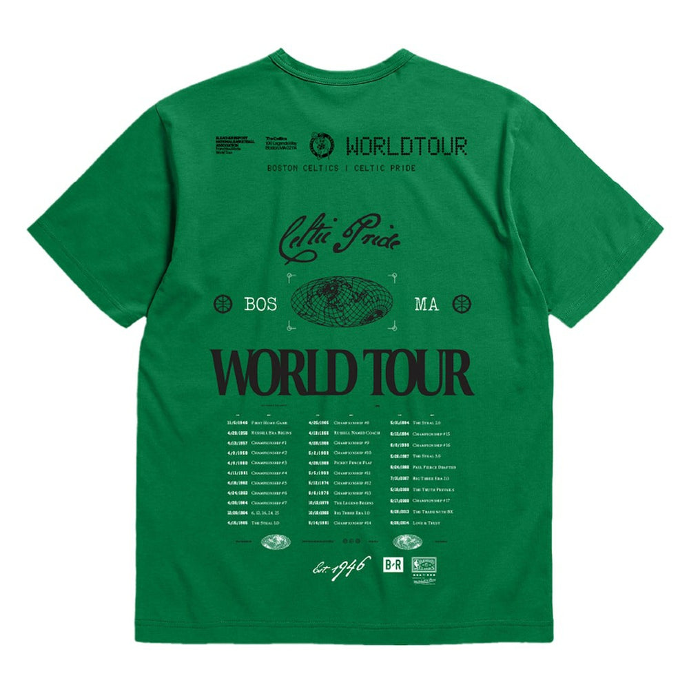 Boston Celtics Bleacher Report x  Unisex World Tour T-Shirt Discount