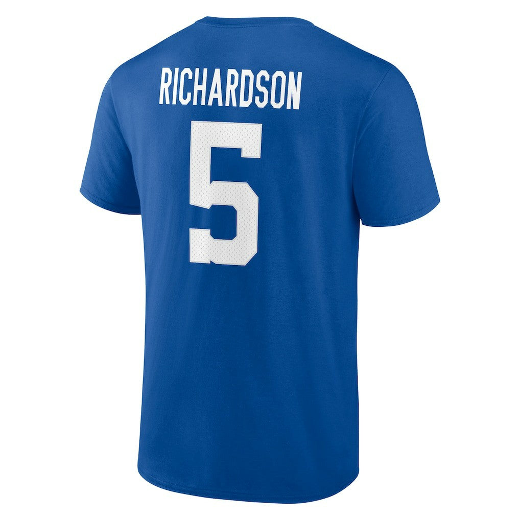 Indianapolis Colts Fanatics Anthony Richardson  Icon Name & Number T-Shirt