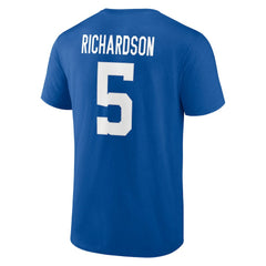 Indianapolis Colts Fanatics Anthony Richardson  Icon Name & Number T-Shirt