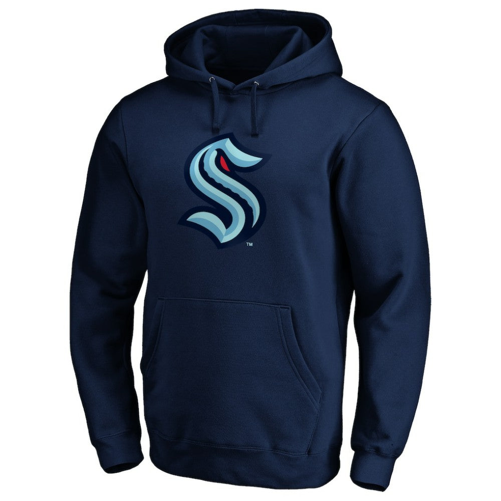 Seattle Kraken Primary Logo Pullover Hoodie On Sale