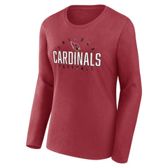 Arizona Cardinals Fanatics Women's Plus Size Foiled Play Long Sleeve T-Shirt