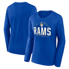 Los Angeles Rams Fanatics Women's Plus Size Foiled Play Long Sleeve T-Shirt