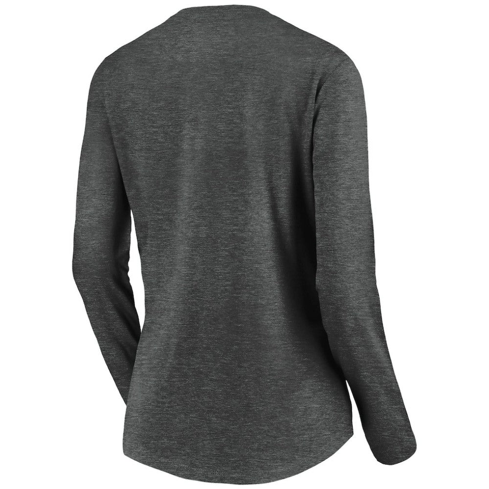 Vegas Golden Knights Women's Primary Logo V-Neck Long Sleeve T-Shirt Discount