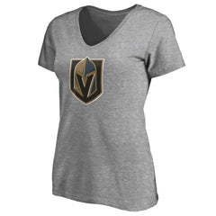 Vegas Golden Knights Women's Primary Logo V-Neck T-Shirt On Sale