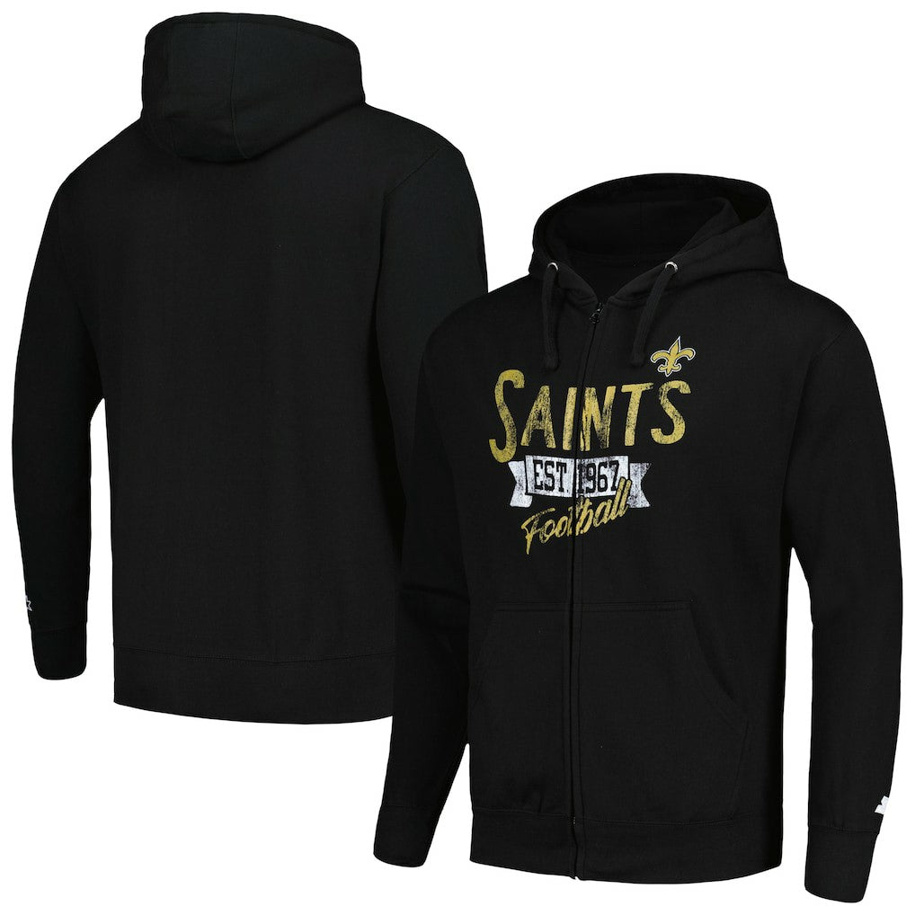 New Orleans Saints  Starter Domestic Post Season Full-Zip Hoodie