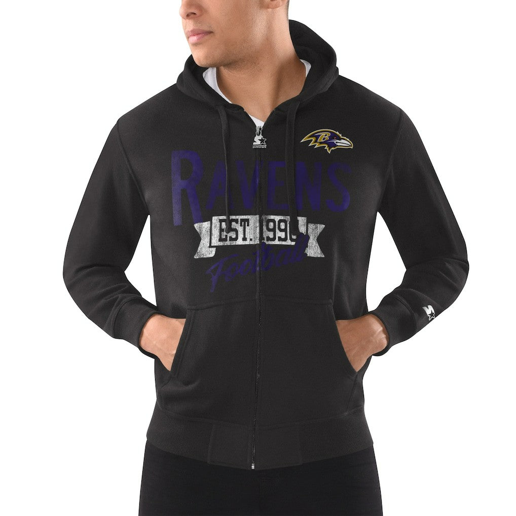 Baltimore Ravens  Starter Domestic Post Season Full-Zip Hoodie