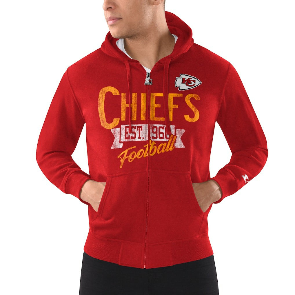 Kansas City Chiefs  Starter Domestic Post Season Full-Zip Hoodie