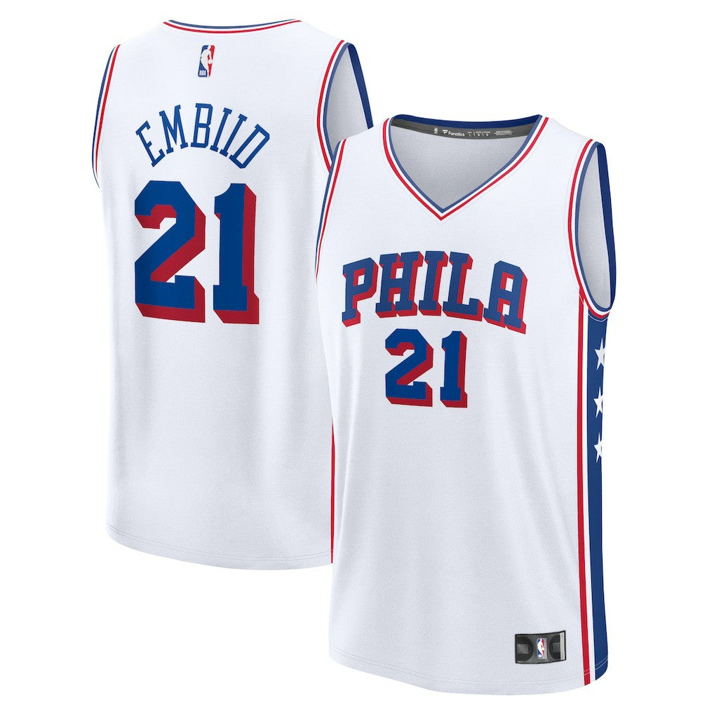 Joel Embiid Philadelphia 76ers Fast Break Replica Player Jersey On Sale