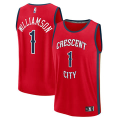 Zion Williamson New Orleans Pelicans Youth Fast Break Player Jersey On Sale