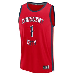 Zion Williamson New Orleans Pelicans Youth Fast Break Player Jersey On Sale