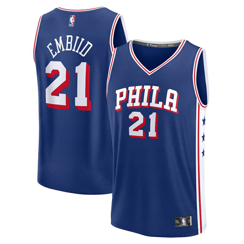 Joel Embiid Philadelphia 76ers Fast Break Replica Jersey New