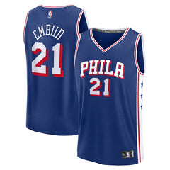 Joel Embiid Philadelphia 76ers Fast Break Replica Jersey New