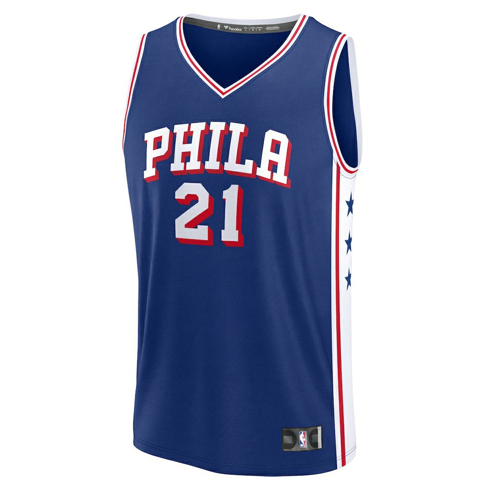 Joel Embiid Philadelphia 76ers Fast Break Replica Jersey New