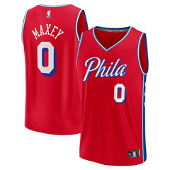Tyrese Maxey Philadelphia 76ers Fast Break Replica Player Jersey sale On Sale