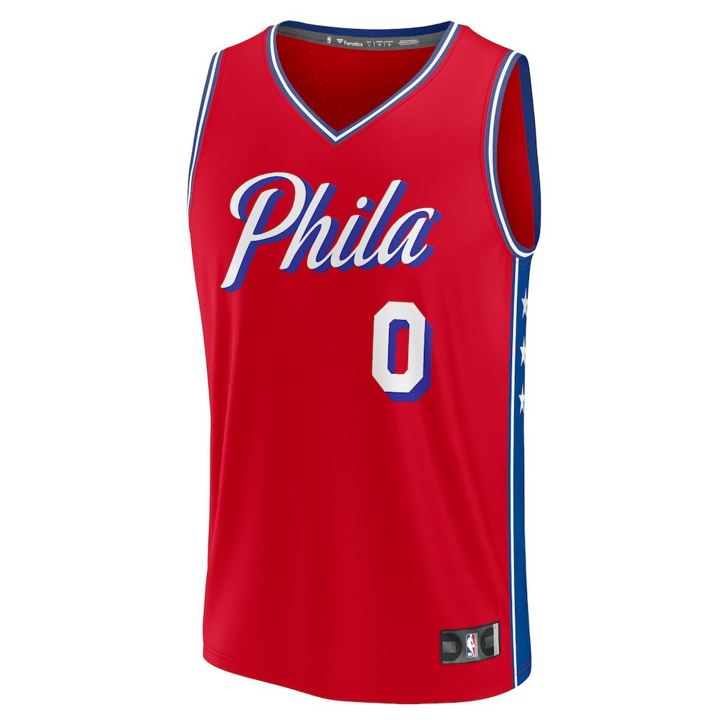 Tyrese Maxey Philadelphia 76ers Fast Break Replica Player Jersey sale On Sale