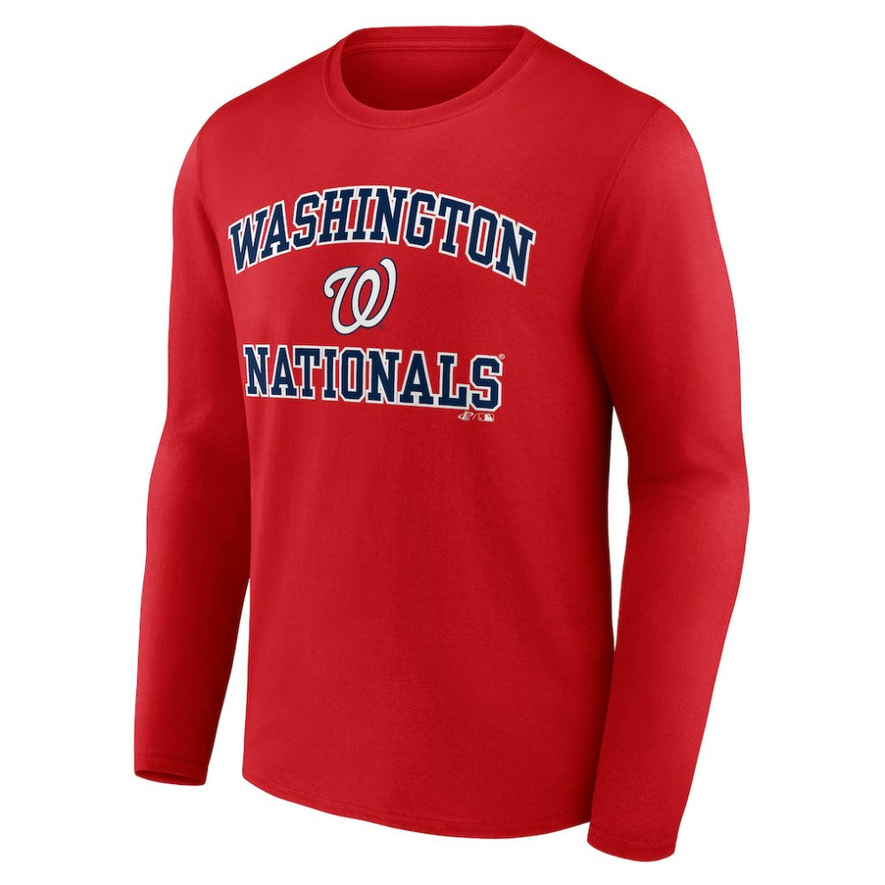 Washington Nationals Logo Athletic Heart & Soul Long Sleeve T-Shirt | MLB Shop