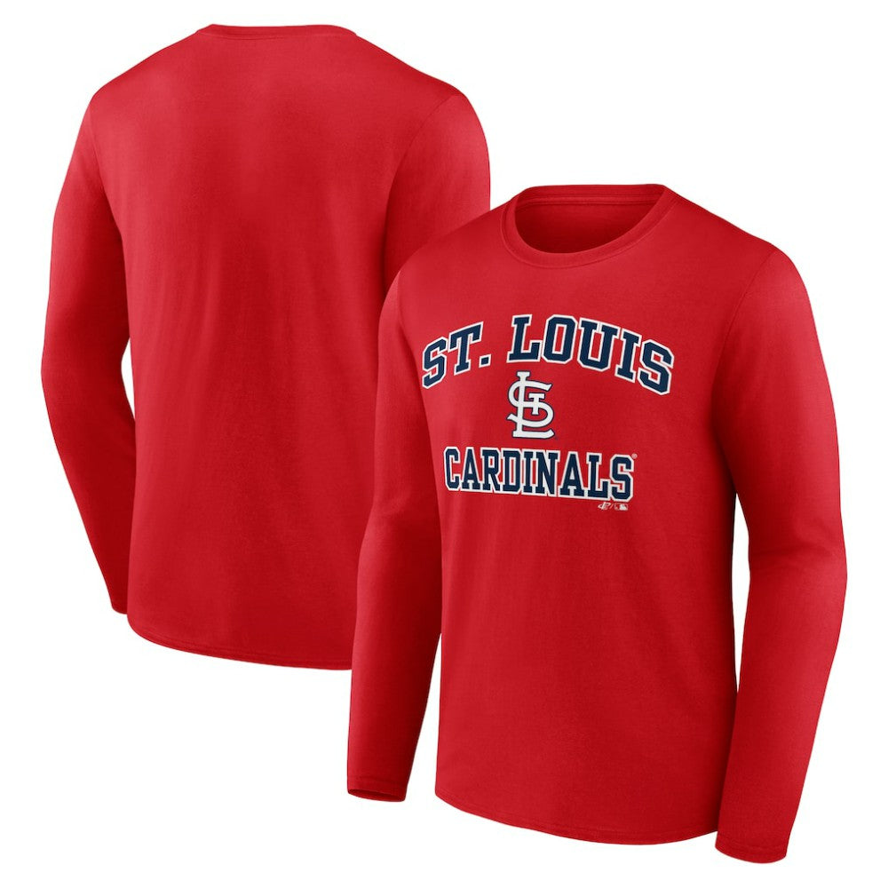St. Louis Cardinals Logo Athletic Heart & Soul Long Sleeve T-Shirt | MLB Outlet