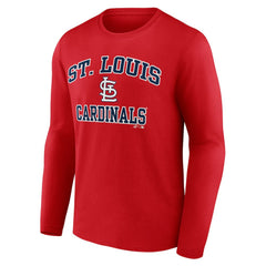 St. Louis Cardinals Logo Athletic Heart & Soul Long Sleeve T-Shirt | MLB Outlet