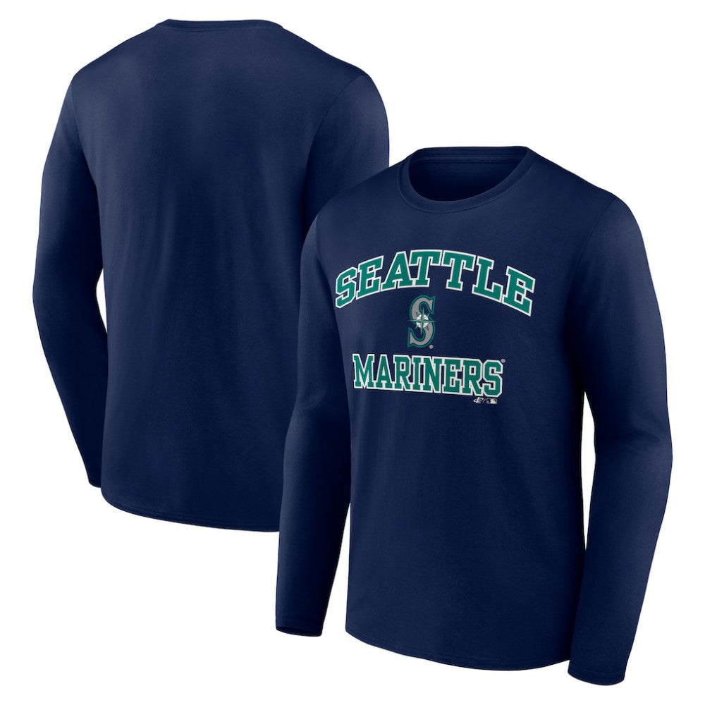 Seattle Mariners Logo Athletic Heart & Soul Long Sleeve T-Shirt | MLB Shop