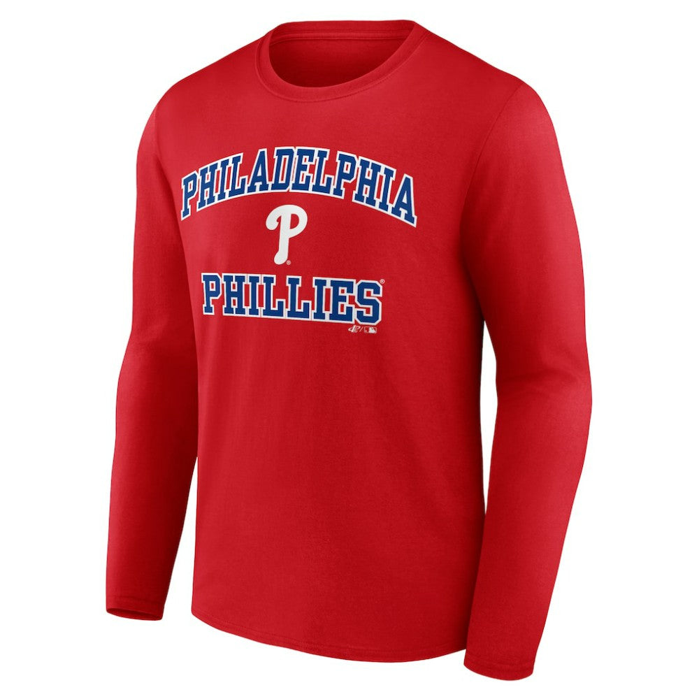 Philadelphia Phillies Logo Athletic Heart & Soul Long Sleeve T-Shirt | MLB Online