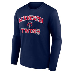 Minnesota Twins Logo Athletic Heart & Soul Long Sleeve T-Shirt | MLB Discount