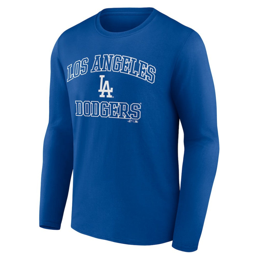 Los Angeles Dodgers Logo Athletic Heart & Soul Long Sleeve T-Shirt | MLB New